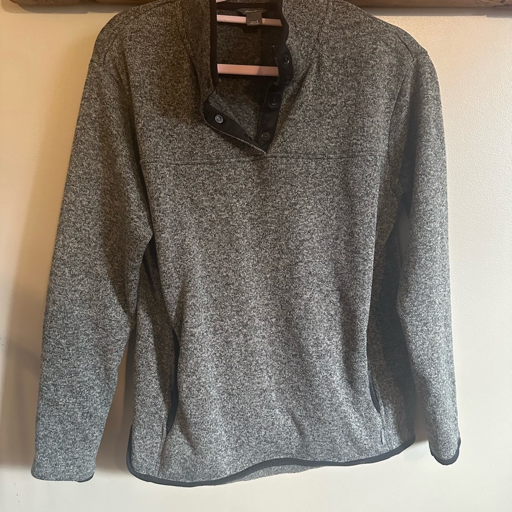 Eddie Bauer Charcoal Knit Pullover